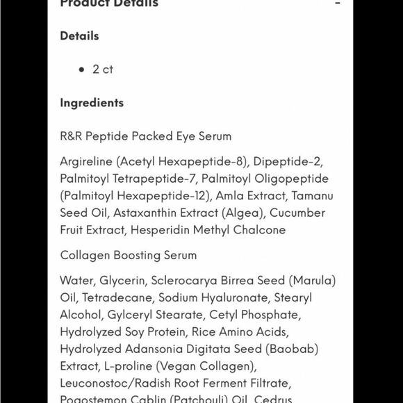 SONAGE DOUBLE PACK . collagen, boosting, serum and R&R peptide packed eye serum. - Picture 4 of 7